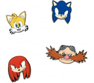 Set 4 pins Sonic The Hedgehog