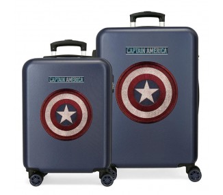 Set 2 Maletas trolley ABS Capitan America Marvel