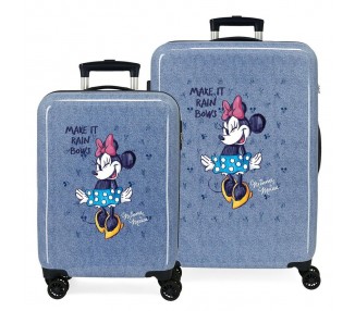 Set 2 Maletas ABS trolley It Rain Bows Minnie Disney