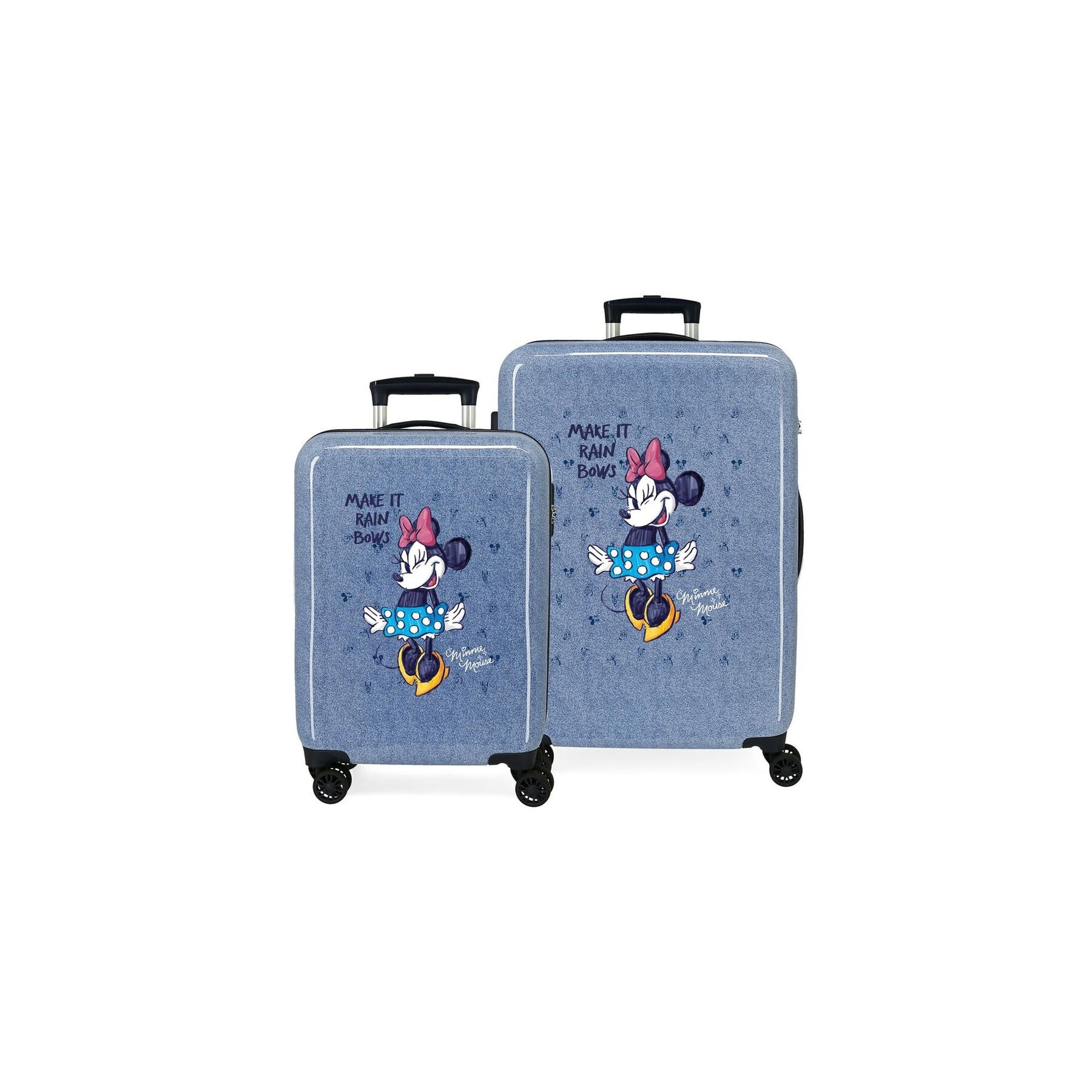 Set 2 Maletas ABS trolley It Rain Bows Minnie Disney
