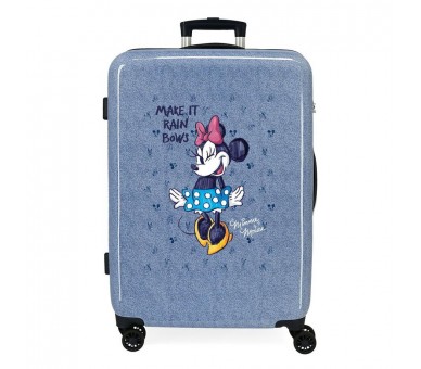 Maleta trolley ABS Make It Rain Bows Minnie Disney 65cm