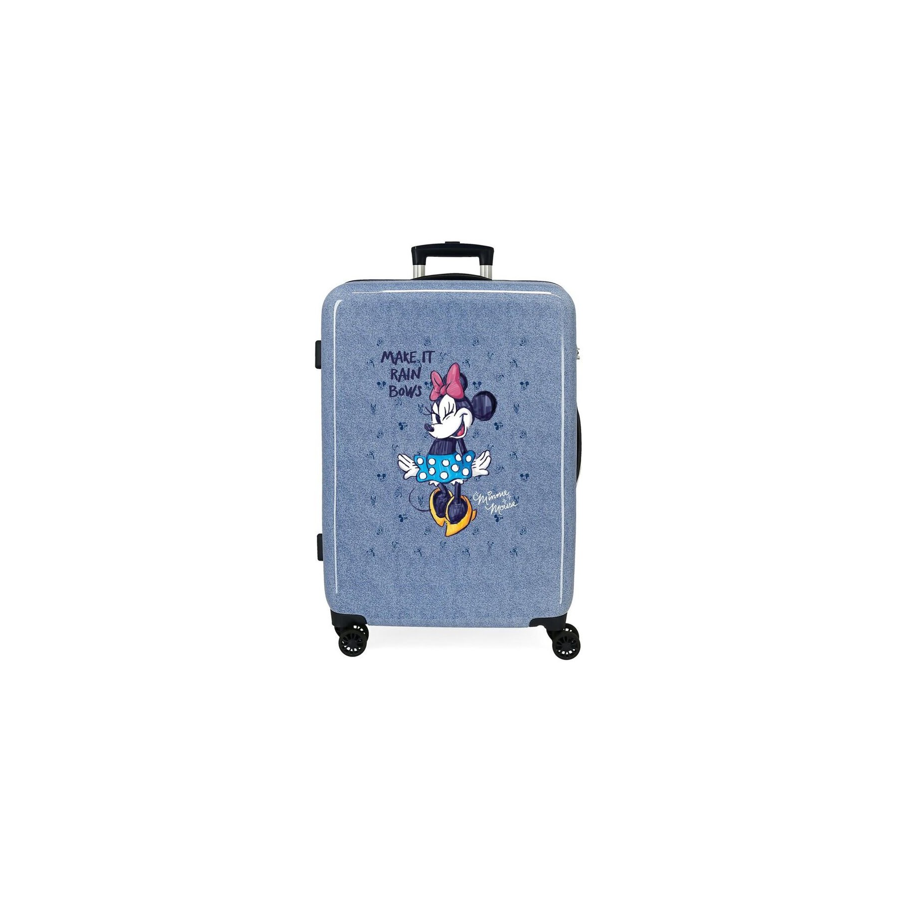 Maleta trolley ABS Make It Rain Bows Minnie Disney 65cm