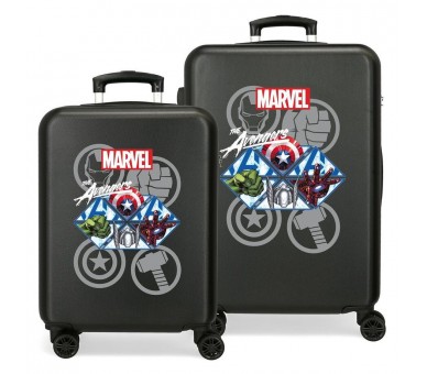 Set 2 Maletas trolley ABS Heroes Los Vengadores Avengers Marvel