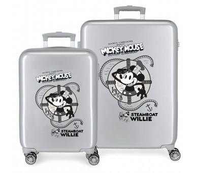 Set 2 Maletas trolley ABS Steamboad Joyful Mickey Disney