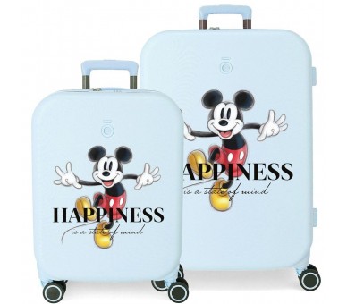 Set 2 Maletas trolley ABS Happiness Mickey Disney
