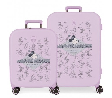 Set 2 Maletas trolley ABS Happiness Minnie Disney
