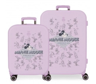 Set 2 Maletas trolley ABS Happiness Minnie Disney