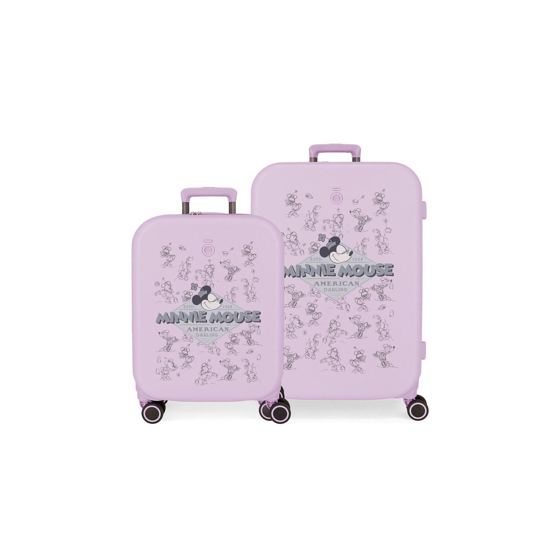 Set 2 Maletas trolley ABS Happiness Minnie Disney
