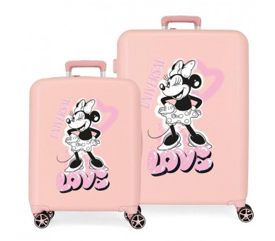 Set 2 Maletas trolley ABS Heart Minnie Disney