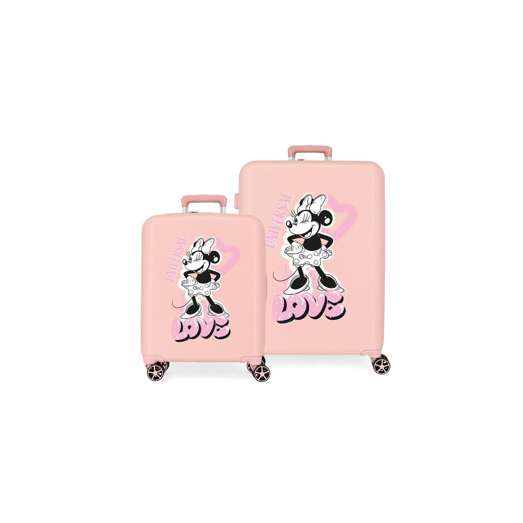 Set 2 Maletas trolley ABS Heart Minnie Disney