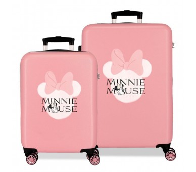Set 2 Maletas trolley ABS Head Minnie Disney