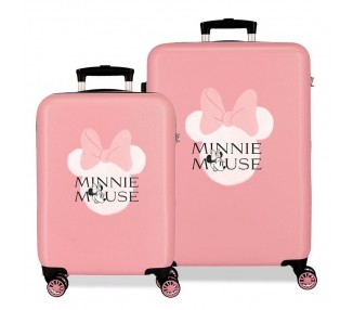 Set 2 Maletas trolley ABS Head Minnie Disney