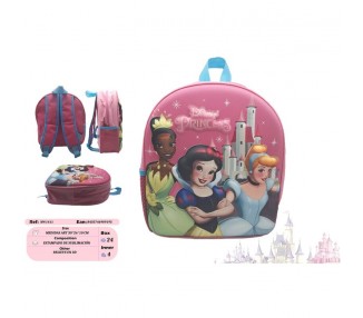 Mochila 3D Princesas Disney 30cm