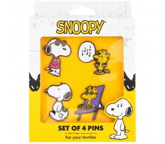 Set 4 pins Snoopy