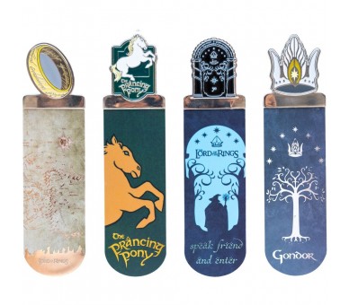 Set 4 marcapaginas El Señor de Los Anillos