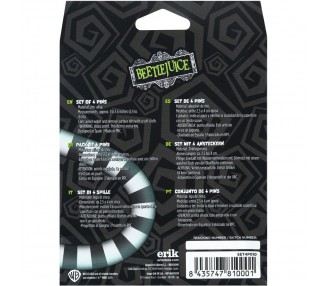 Set 4 pins Beetlejuice