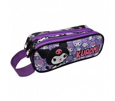 Portatodo Kuromi Hello Kitty doble