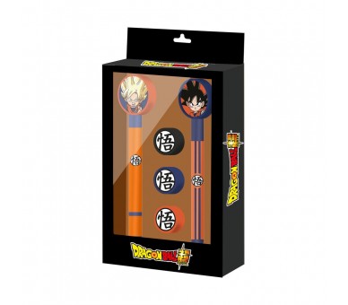 Blister Boligrafo + Lapiz + 3 gomas Dragon Ball Super