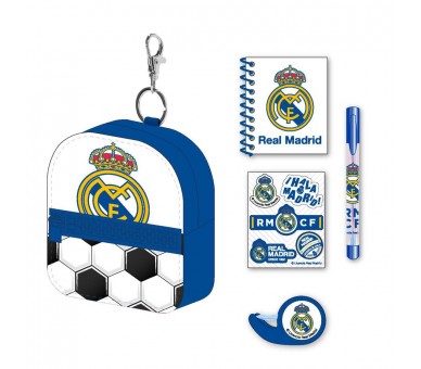 Set papaleria Mini Mochila Real Madrid