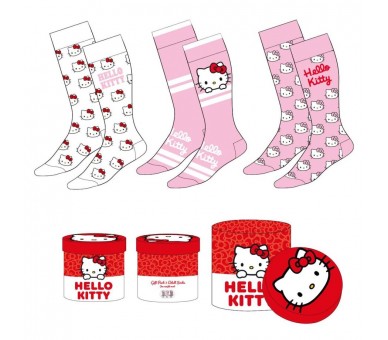 Set 3 calcetines Hello Kitty adulto