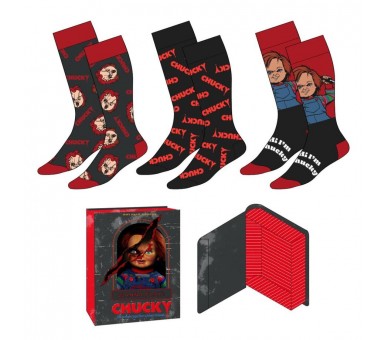 Set 3 calcetines Chucky adulto
