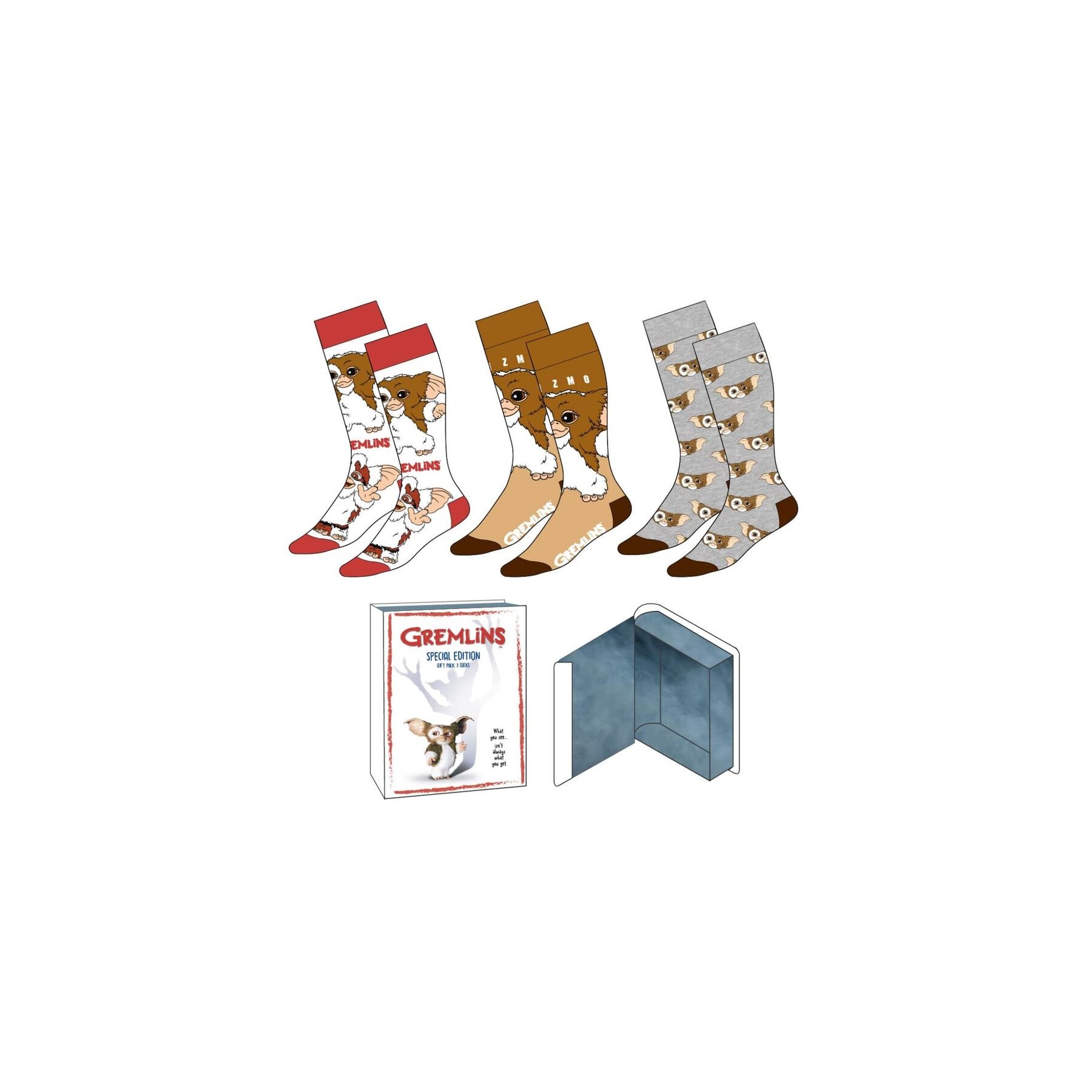 Set 3 calcetines Gremlins adulto