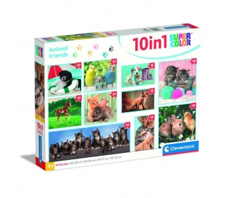 Puzzle Animales Amigos 18+30+48+60pzs