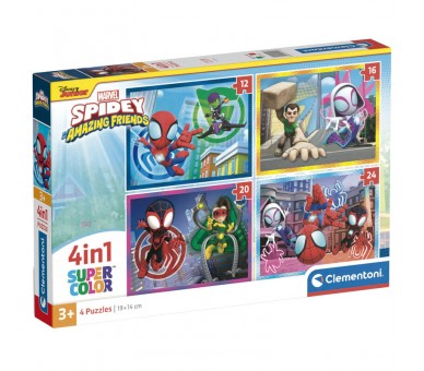 Puzzle Spidey and His Amazing Friends Marvel 12-16-20-24pzs