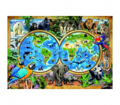 Puzzle super El maravilloso Mundo Animal 300pzs