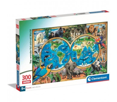 Puzzle super El maravilloso Mundo Animal 300pzs