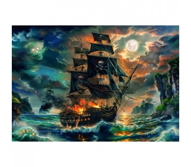 Puzzle super Piratas de los Mares Encantandos 300pzs