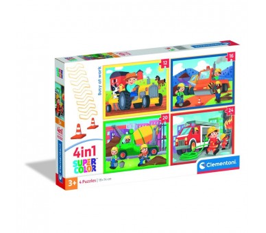 Puzzle Ocupado en el Trabajo 12+16+20+24pzs