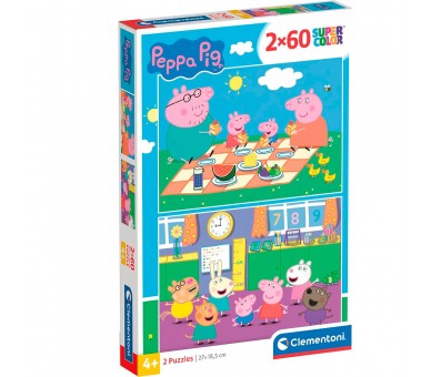 Puzzle Peppa Pig 2x60pzs