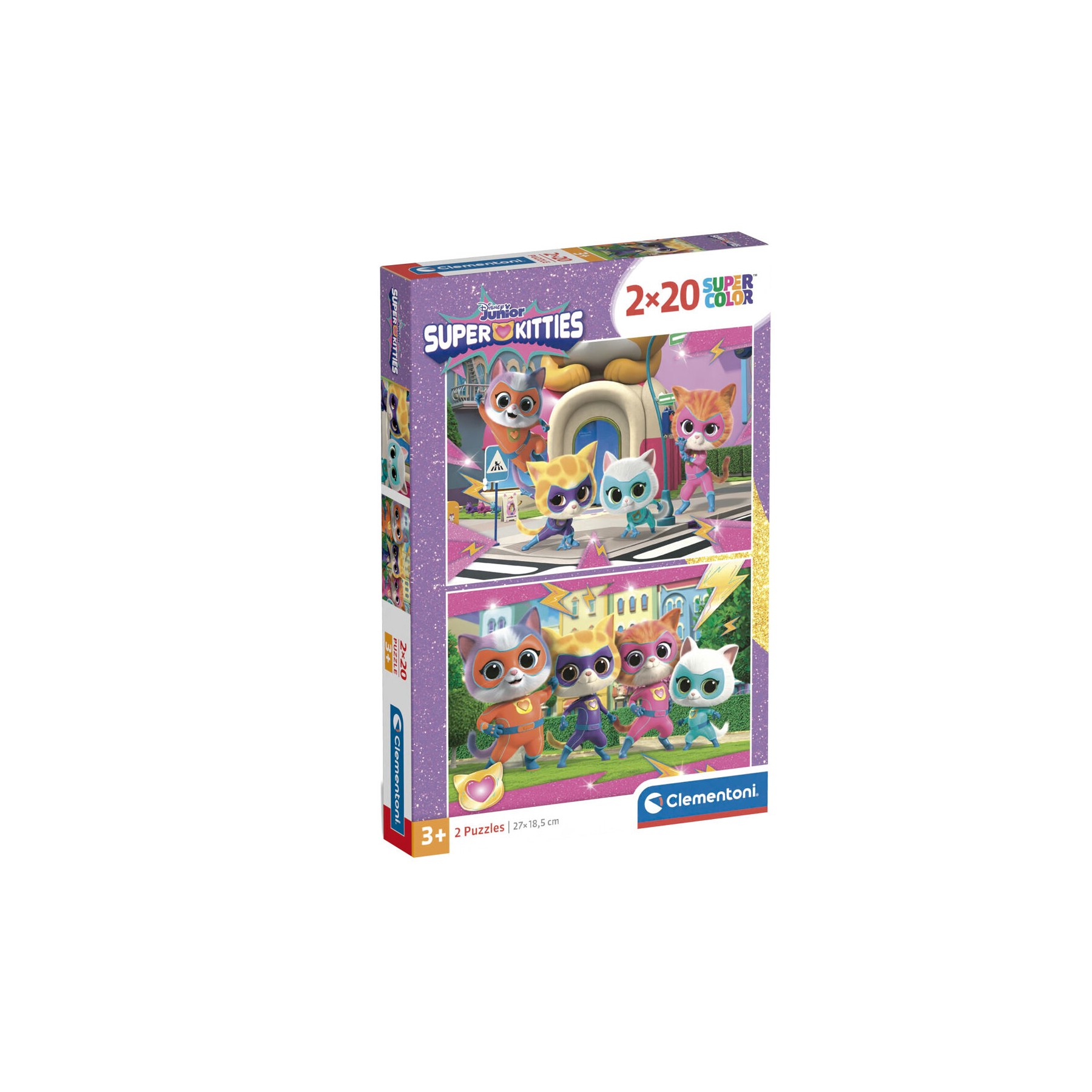 Puzzle SuperKitties Disney 2x20pzs