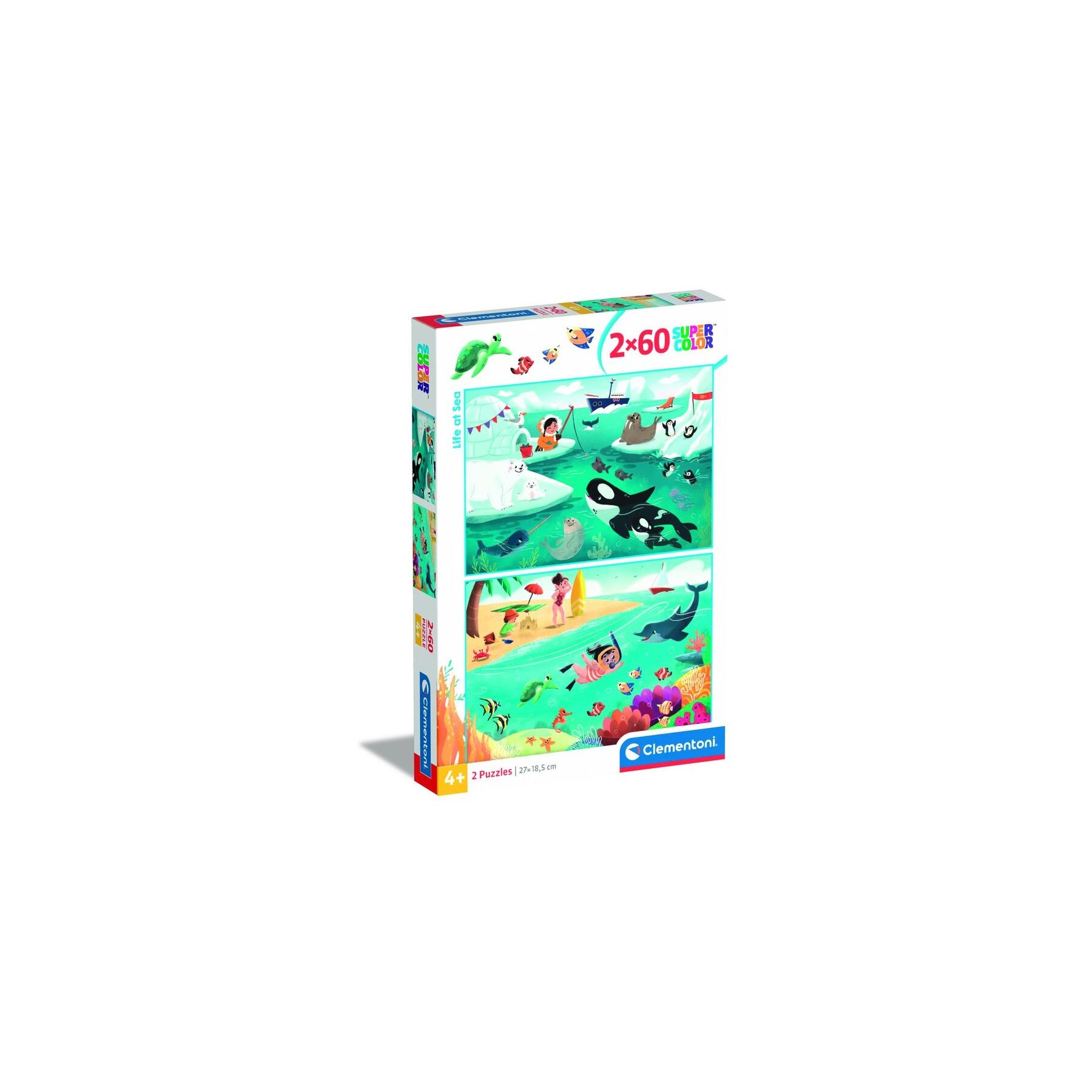 Puzzle La Vida en el Mar 2x60pzs