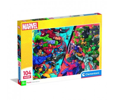 Puzzle super Heroes vs Villanos Marvel 104pzs