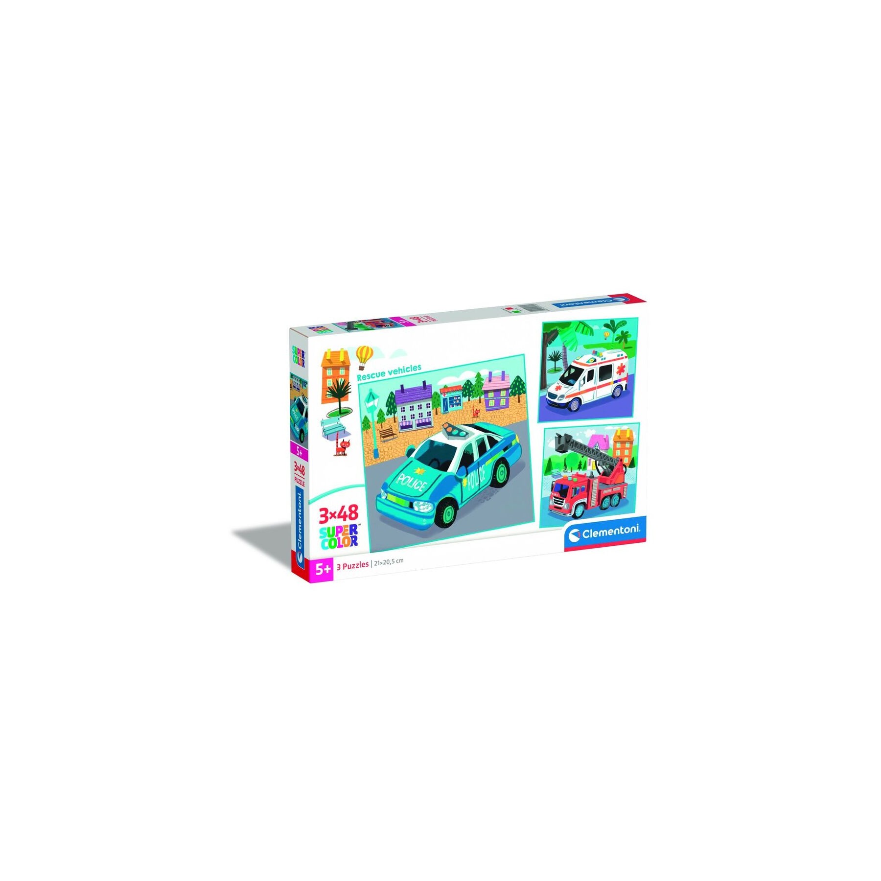 Puzzle Vehiculos de Rescate 3x48pzs