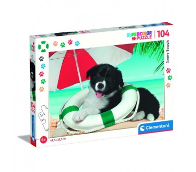 Puzzle super Playa Soleada 104pzs