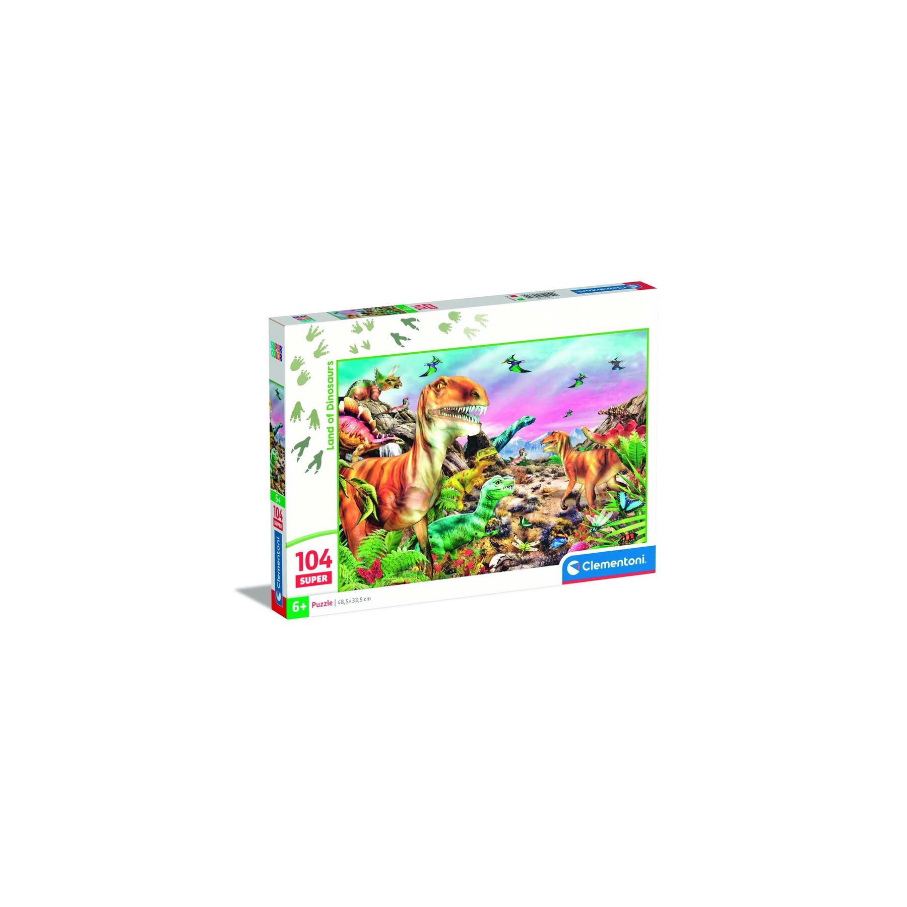 Puzzle super Tierra de Dinosaurios 104pzs