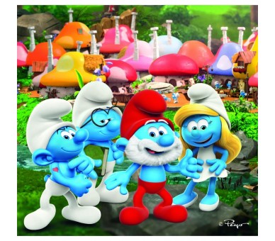 Puzzle Los Pitufos 3x48pzs