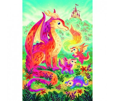 Puzzle Familia Dragones 60pzs