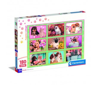Puzzle super Collage de Cachorros 180pzs