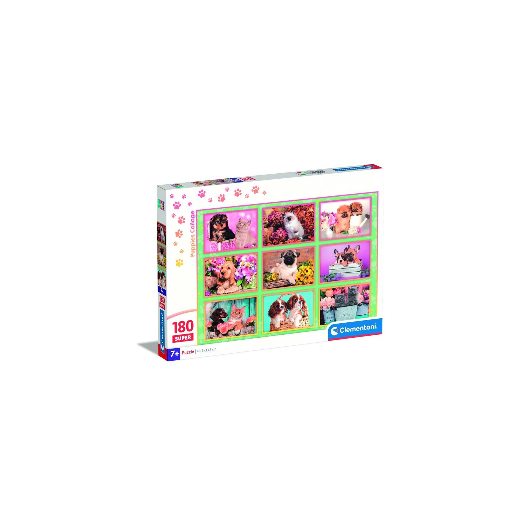 Puzzle super Collage de Cachorros 180pzs