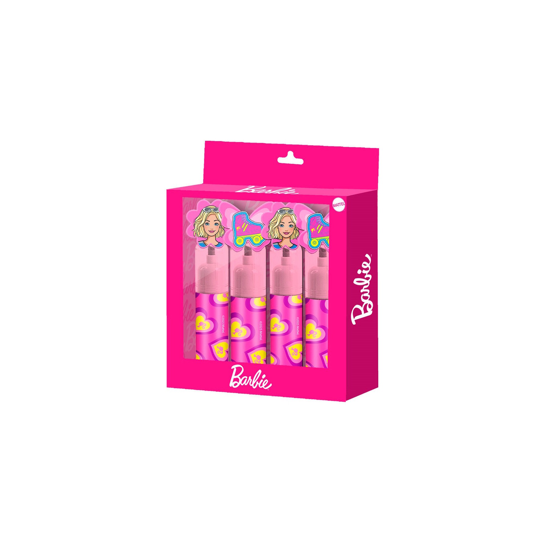 Blister 4 subrayadores Barbie