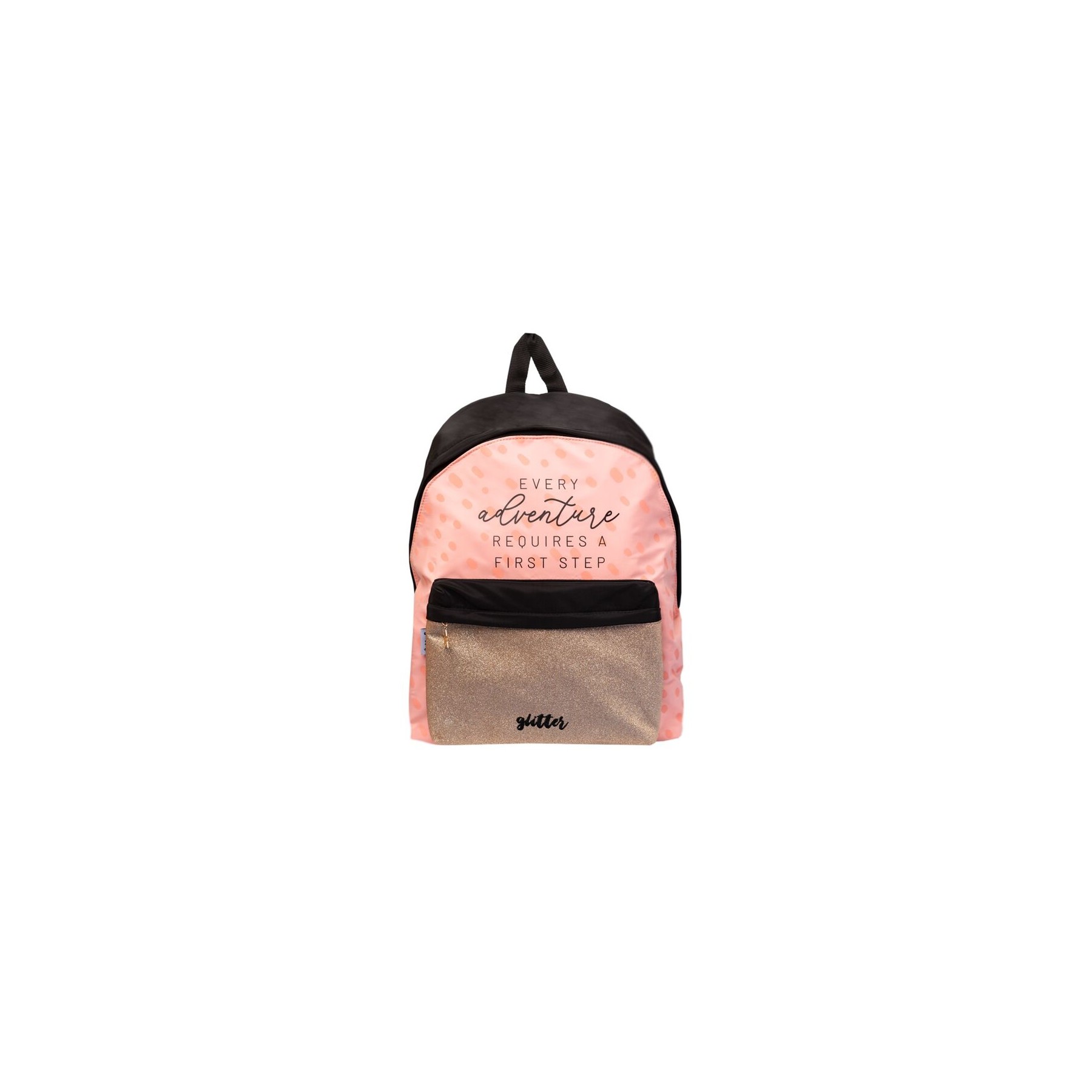 Mochila Every Adventure Requires a First Step Glitter 42cm