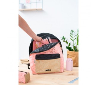 Mochila Every Adventure Requires a First Step Glitter 42cm