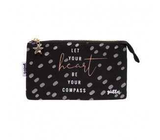 Portatodo Let Your Heart Be Your Compass Glitter triple