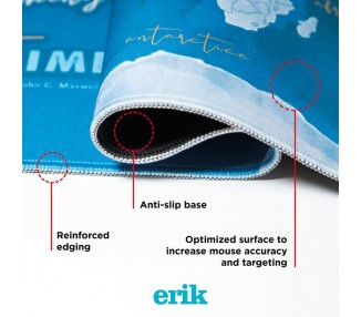Alfombrilla gaming Mapa del Mundo Acuarela