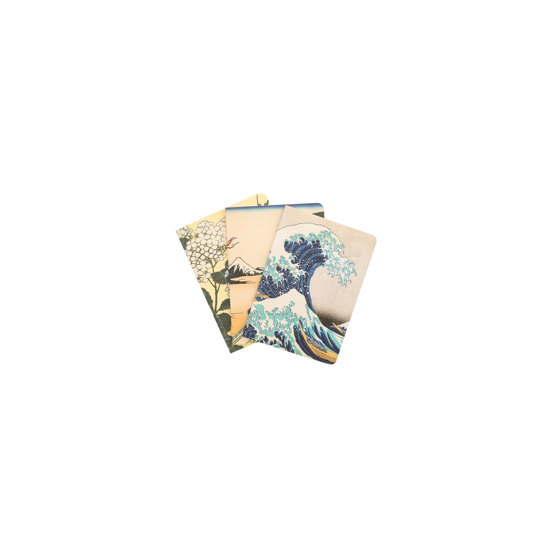 Set 3 cuadernos A6 La Gran Ola de Kanagawa Hokusai