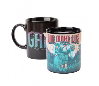 Taza termocolora Gameration One More Life 350ml